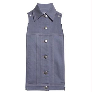 NWT Veronica Beard Stretch Denim Slate Dickey Insert Coronet Blue Size 00-14 NEW